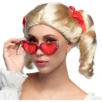 Boland - Pruik Lollipop Blond - Steil - Lang - Vrouwen - Bekend personage - Highschool - Schoolmeisje