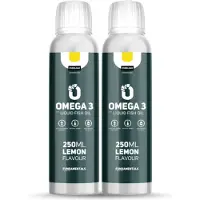 Fundamentals Vloeibare Visolie Omega 3 - Lemon - 2x 250 ml - Hoge EPA & DHA