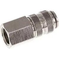 Tameson Vernikkeld Messing DN 5 Luchtkoppeling Snelkoppeling G 1/4 inch Binnendraad