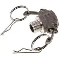 Tameson Camlock DN 15 (1/2'') Koppeling RvsR 1/2'' met buitendraad Type B MIL-C-27487
