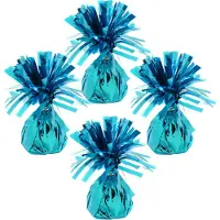 Haza Ballon gewichtjes - 8x - lichtblauw - 170 gram - gewichtjes voor helium ballontrosjes