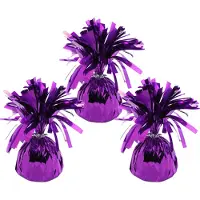 Haza Ballon gewichtjes - 3x - paars - 170 gram - gewichtjes voor helium ballontrosjes