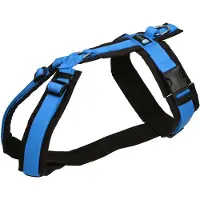 AnnyX Hondentuig - Y-tuigje - Blauw/Zwart - maat XXS - Borstomvang 36-42cm -