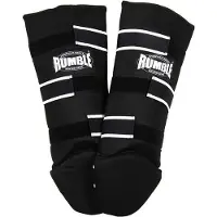 Rumble Kickboks Scheenbeschermers Luxe Zwart XL