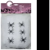Twisk 6 spinrag wit 100 gr. met 6 spinnen 74416