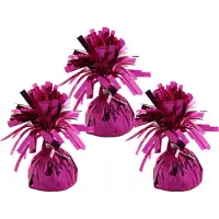 Haza Ballon gewichtjes - 6x - fuchsia - 170 gram - gewichtjes voor helium ballontrosjes