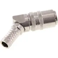 Tameson RVS DN 9 Tempereerkoppeling Snelkoppeling 13 mm Slangpilaar 45-deg