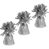 Haza Ballon gewichtjes - 3x - zilver - ±170 gram - gewichtjes voor helium ballontrosjes