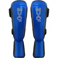 Muay Shin & Instep Premium blauw/zwart S