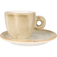 Bonna Espresso kopjes & schotel aura terrain porselein set van 6