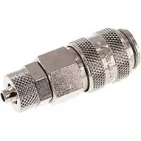 Tameson Vernikkeld Messing DN 5 Luchtkoppeling Snelkoppeling 4x6 mm Push-On