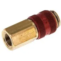 Tameson Messing DN 5 Rood Luchtkoppeling Snelkoppeling G 1/8 inch Binnendraad