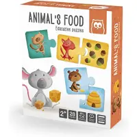 Eurekakids Combi Puzzel Dieren - Animal's Food - Educatief