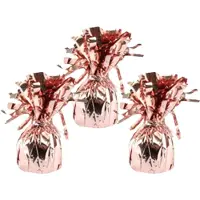 Haza Ballon gewichtjes - 6x - rose goud - 170 gram - gewichtjes voor helium ballontrosjes