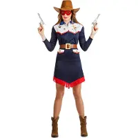 Boland - Kostuum Cowgirl Samantha (M/L) - Volwassenen - Cowgirl - Western - Wilde Westen