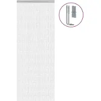 vidaXL Vliegengordijn kettingen 80x212 cm aluminium