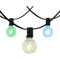 QAZQA Buiten lichtsnoer 10m incl. LED 10-lichts RGBW solar - Russell