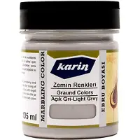 Karin Ebru / Papiermarmer Verf - Lichtgrijs - 105 ml