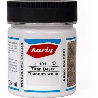 Karin Ebru / Papiermarmer Verf - Titanium Wit - 105 ml