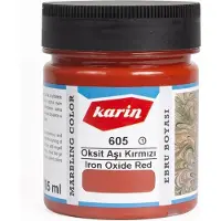 Karin Ebru / Papiermarmer Verf - Roodijzeroxide - 105 ml