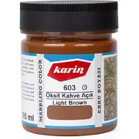 Karin Ebru / Papiermarmer Verf - Lichtbruin - 105 ml