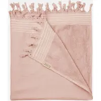 Walra Hamamdoek Remade Cotton XXL - 200x200 cm - Poeder Roze