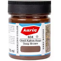 Karin Ebru / Papiermarmer Verf - Donker Bruin - 105 ml
