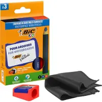 BIC Kids Velleda Multisurface - Kleurpotloden - Kinderen en volwassenen - Blauw, rood, zwart - Potlood - 5 Stuks