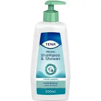 Tena Shampoo and Shower 500 ml - 10 flesjes van 500 ml