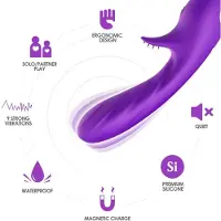 Armony - ROMANCE VIBRATOR WITH STIMULATOR PURPLE | VIBRATOR | VIBRATOR VOOR VROUW | PREMIUM VIBRATOR | SEKSSPEELTJES VOOR VROUW | SEX TOYS VOOR VROUW | SEX TOYS | SEKSSPEELTJES