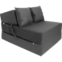 Viking Choice - Opvouwbaar matras - met kussens - 200x70x15 cm - antraciet
