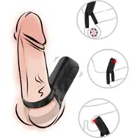 Armony - DOUBLE RING VIBRATOR BLACK | COCKRING | VIBRERENDE COCKRING | SEX TOYS VOOR KOPPELS | SEX TOYS VOOR MANNEN | SEKSSPEELTJES VOOR KOPPELS | SEKSSPEELTJES VOOR MANNEN | SEX TOYS | SEKSSPEELTJES