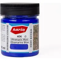 Karin Ebru / Papiermarmer Verf - Ultramarine Blauw - 105 ml
