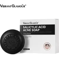 VIBRANT GLAMOUR Salicylzuur Acne Zeep – Gezichtszeep tegen Onzuiverheden & Verstopte Poriën – Reinigende Salicylic Acid Soap Bar – Voor Vette en Onzuivere Huid