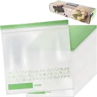 Orion Voedselzakken 25x24 cm 25 stuks - Gripzakjes voor Voedselopslag - Zakken voor Voedsel - Ziplock Bags - Zakjes - Gripzakken