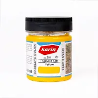 Karin Ebru / Papiermarmer Verf - Geel - 105 ml