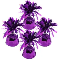 Haza Ballon gewichtjes - 8x - paars - 170 gram - gewichtjes voor helium ballontrosjes