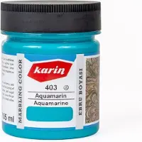 Karin Ebru / Papiermarmer Verf - Aquamarijn - 105 ml