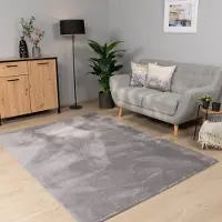 Paco Home Vloerkleed Woonkamer Laagpolig Wasbaar In Wasmachine Eenkleurig Zacht 160x220 cm