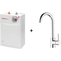 Meister Close in keukenboiler 5 liter - met lage druk kraan - energielabel A - max temperatuur 75°C - 230 V - 50 Hz - UT5SETOVALIS onderbouw - lage druk - keuken boiler - wastafel boiler