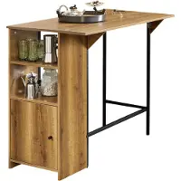 OEM Bartafel - Keukentafel - Opbergruimte - Bruin - MDF - 120 x 63 x 95 cm