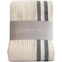 Leeff Blanket Brecht light grey – Plaids – Grijs – 180 x 180 cm – Katoen