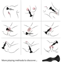 Armony - VIBRATOR & ANAL PLUG REMOTE CONTROL BLACK