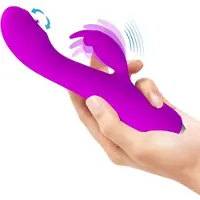 Pretty Love - RACHEL RECHARGEABLE VIBRATOR WITH PURPLE SUCKER | VIBRATOR | VIBRATOR VOOR VROUW | SEKSSPEELTJES VOOR VROUW | SEX TOYS VOOR VROUW