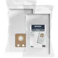SQOON Stofzuigerzakken Geschikt voor Nilfisk VP600 - Vervangt Model 107413076 - High Filtration voor Industriële Reiniging - 10 Stuks