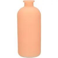 Merkloos Jodeco Bloemenvaas Avignon - Fles model - glas - mat terra - H25 x D11 cm - Vazen