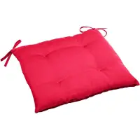 Merkloos Hesperide Tuinstoelkussen - rood - uv-bestendig - 40 x 4 cm - tuinstoelkussens