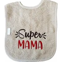 Funnies Crème slab met "Super Mama" - moederdag, zwanger, cadeautje, kraamcadeau, grappig, geschenk, baby, tekst