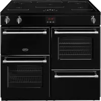 Belling Farmhouse 100Ei Range cooker Zone van inductiekookplaat Zwart