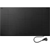 Inventum IKI9035MAT matte inbouw inductiekookplaat 90 cm - 2-fase - 5 kookzones - 2x Bridgefunctie - Boost - Timer - Kinderslot - Facetrand voorzijde - Elektrische kookplaat 5 pits - Mat Zwart